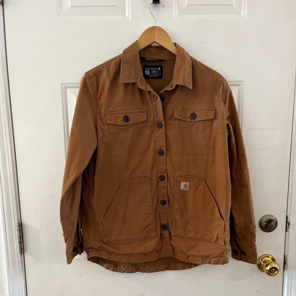 Carhartt Rugged Flex Women’s Brown Light Weight Jacket 105049 BRN Sz Sm